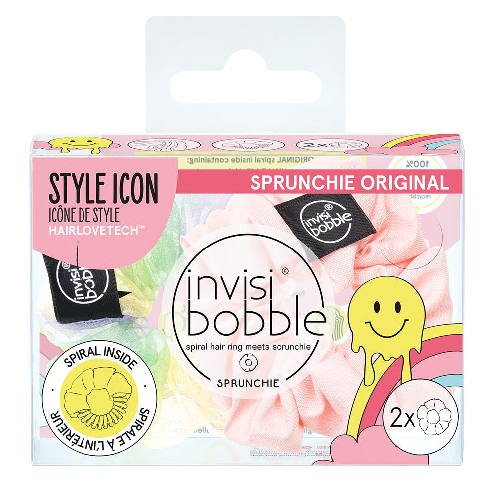 Invisibobble Sprunchie Retro Dream Hue-Man Love 2 Stück