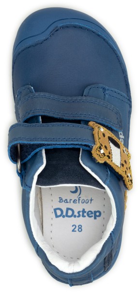 DD Step ~ Leder MidCut Klettschuh ~ Blue Leo