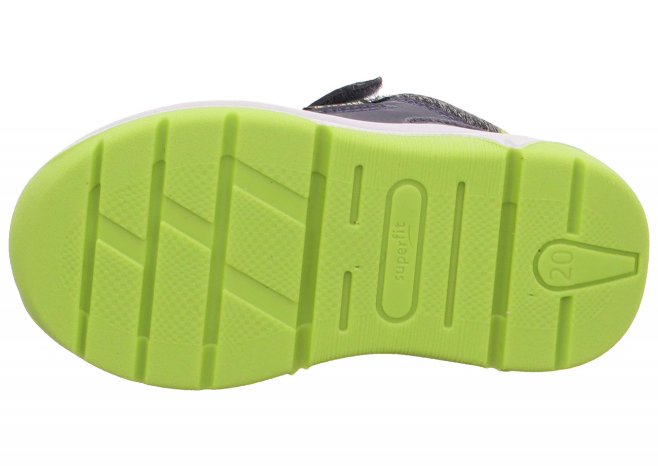 COOPER - Blau/Hellgrün Sneaker low mit Klettverschluss