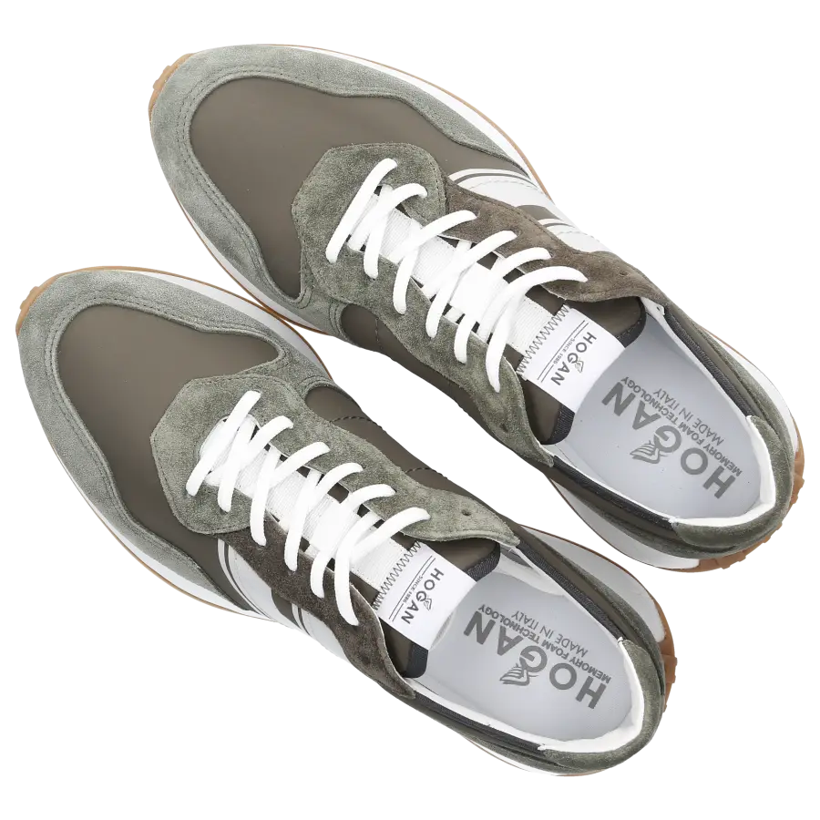 Hogan - Sneaker low H601 Veloursleder Textil - grün