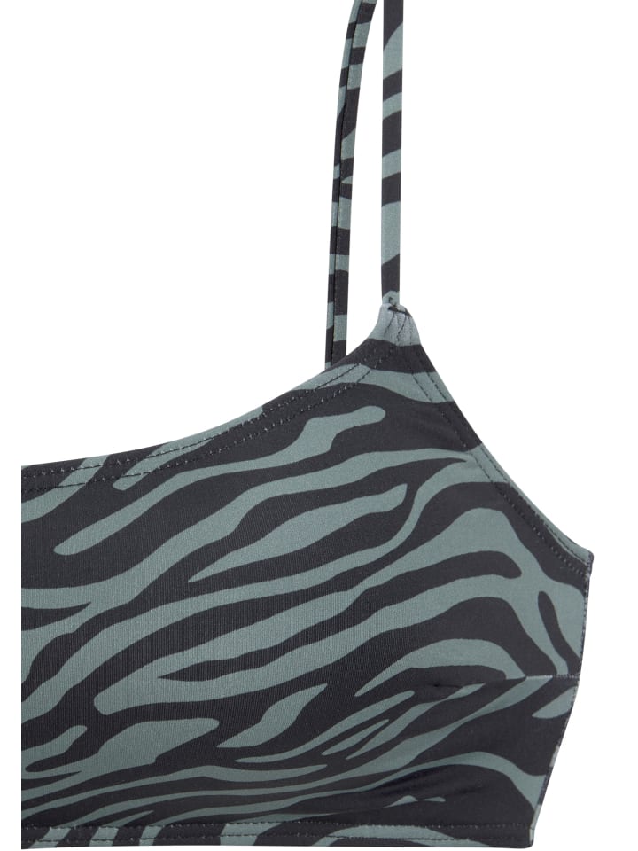 Venice Beach Bustier-Bikini-Top in schwarz-oliv günstig kaufen