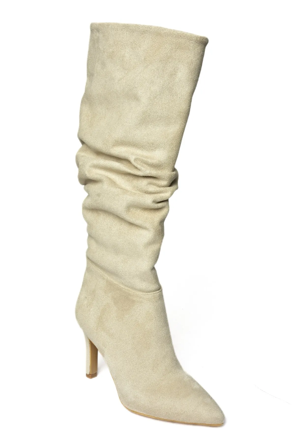 Fox Shoes  Haut-Wildleder-Damenstiefel mit dünnem Absatz L404868002