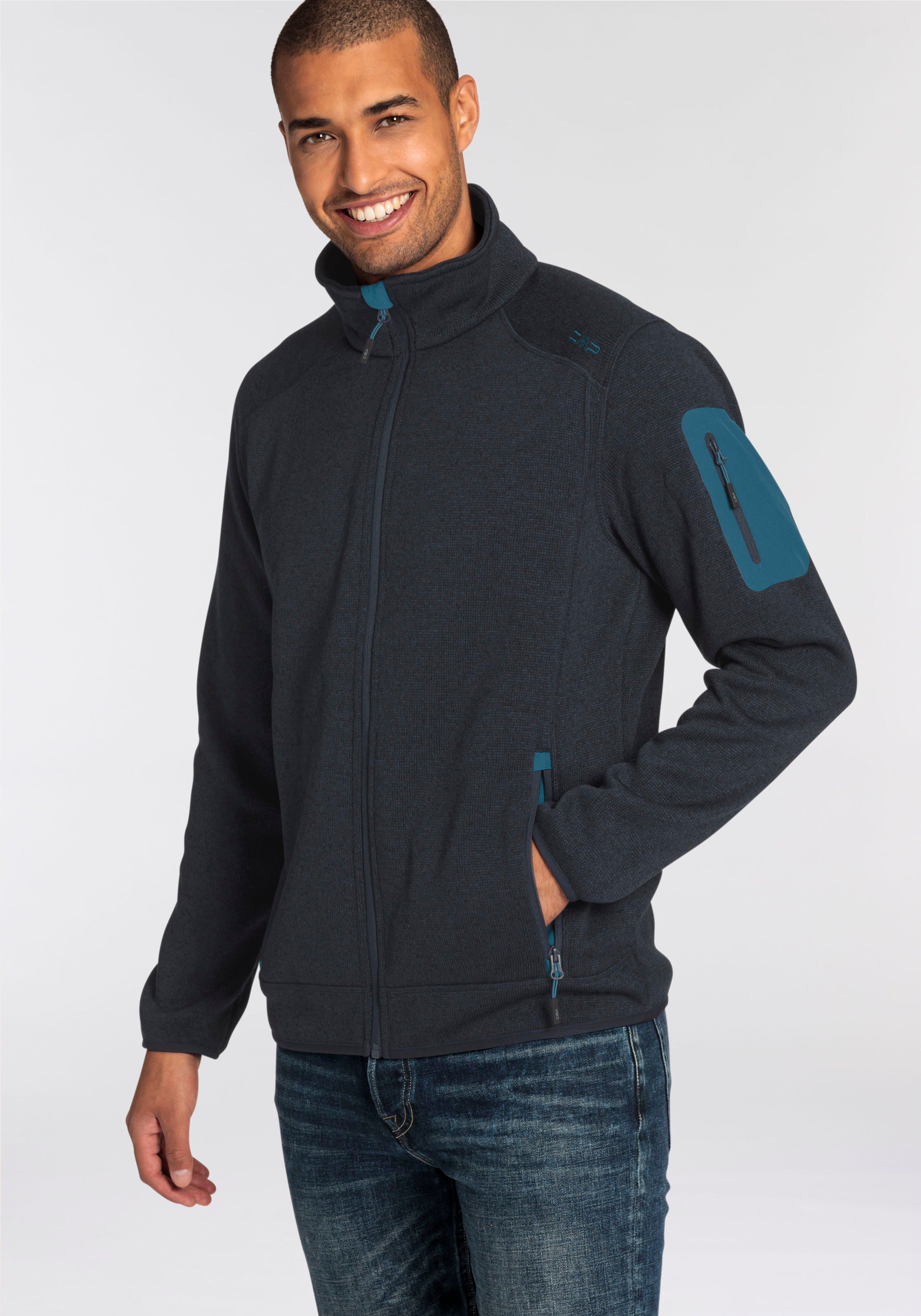 CMP Strickfleecejacke Schnell trocknend & Atmungsaktiv & Wärmend