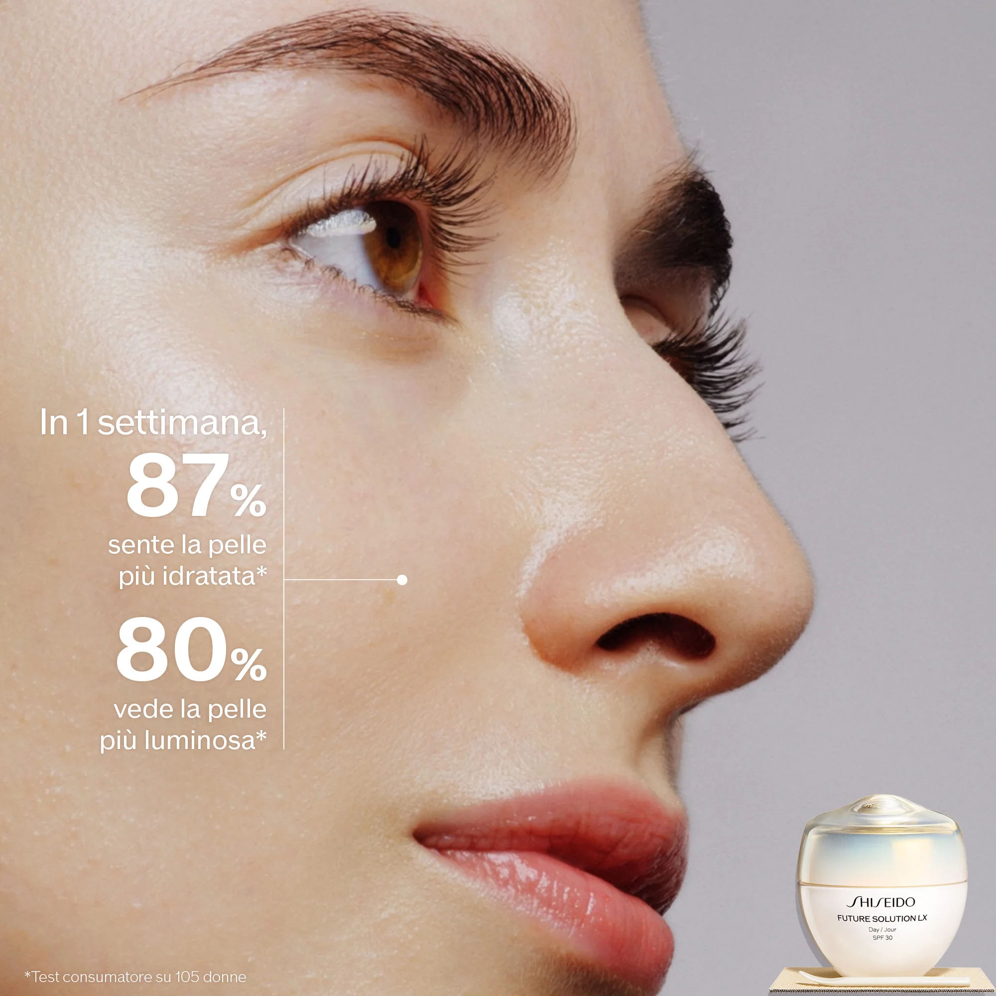 Future Solution Lx Crème de Jour Protectrice Totale - Crème de jour anti-rides, Crème de jour à effet global