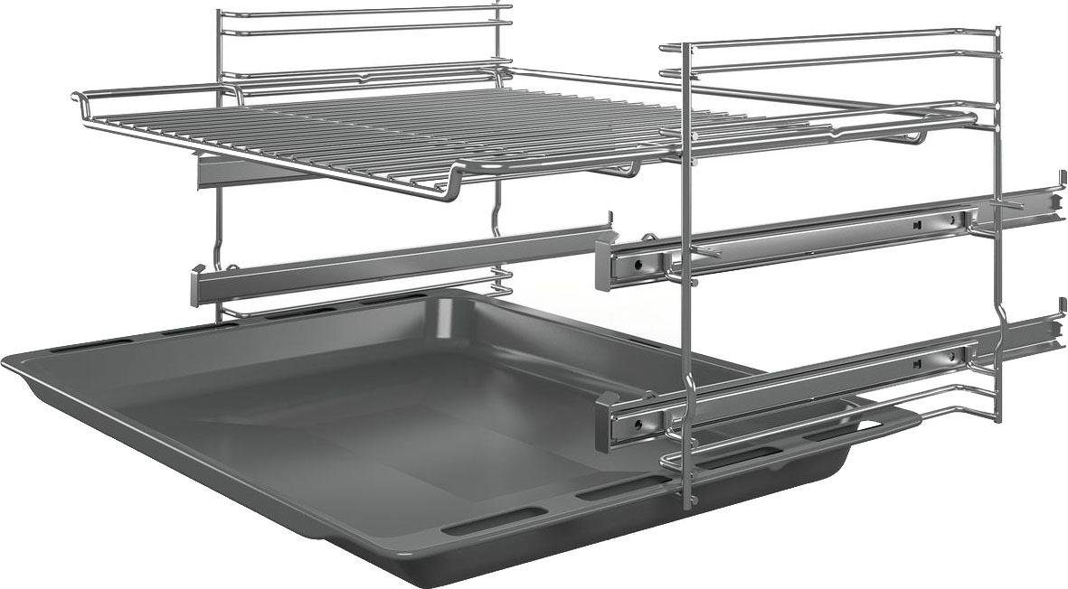 BOSCH Elektro-Standherd 4 HKR39C220, mit 2-fach-Teleskopauszug, ecoClean Direct