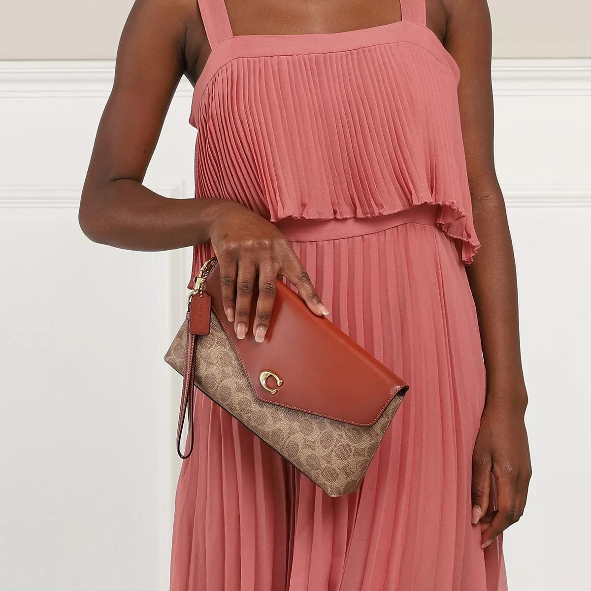 COACH Handtaschen braun Clutch