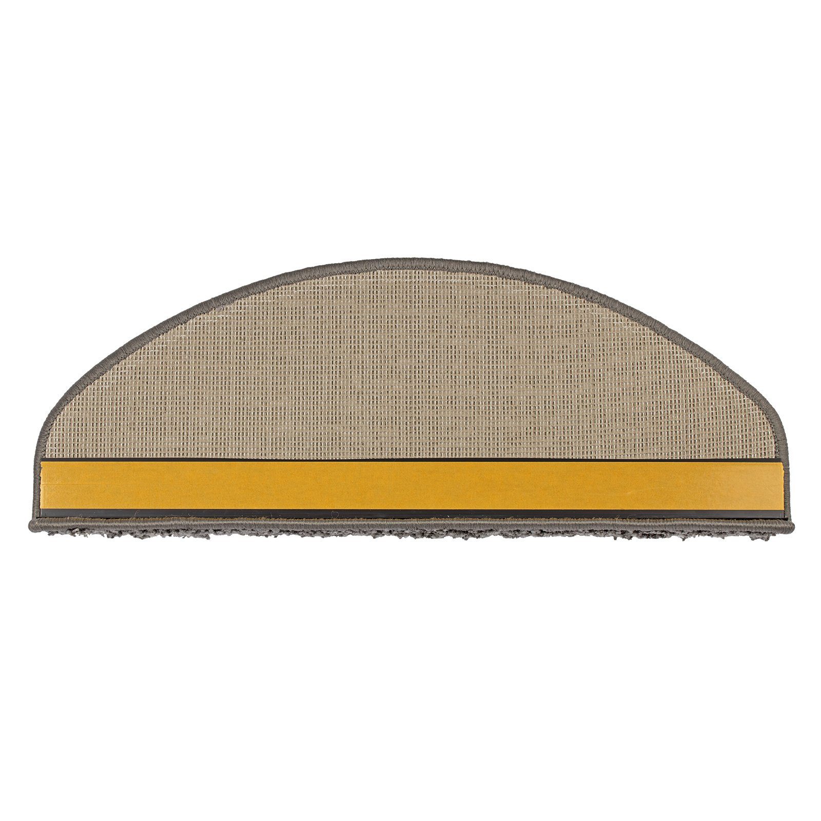 Stufenmatte Shaggy-Stufenmatte Madrid, Treppenschoner, 16 Farben, 2 Varianten, Karat, Halbrund