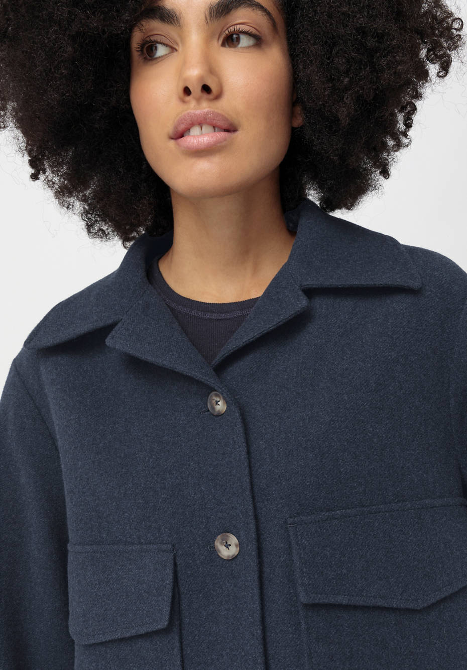 Jacke BetterRecycling aus reiner Schurwolle