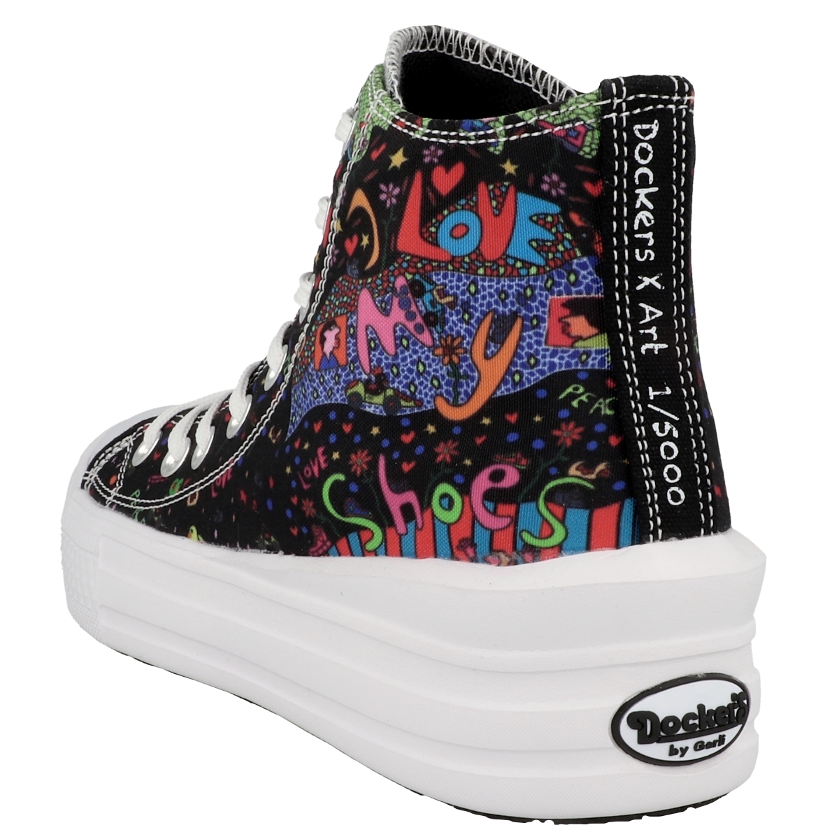 Dockers by Gerli 50VL202 X Art Limited Edition Sneaker mid schwarz