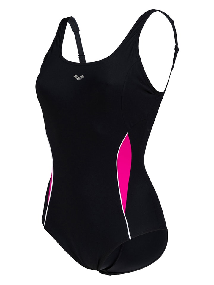 Arena Shape-Badeanzug in Schwarz/ Pink günstig kaufen