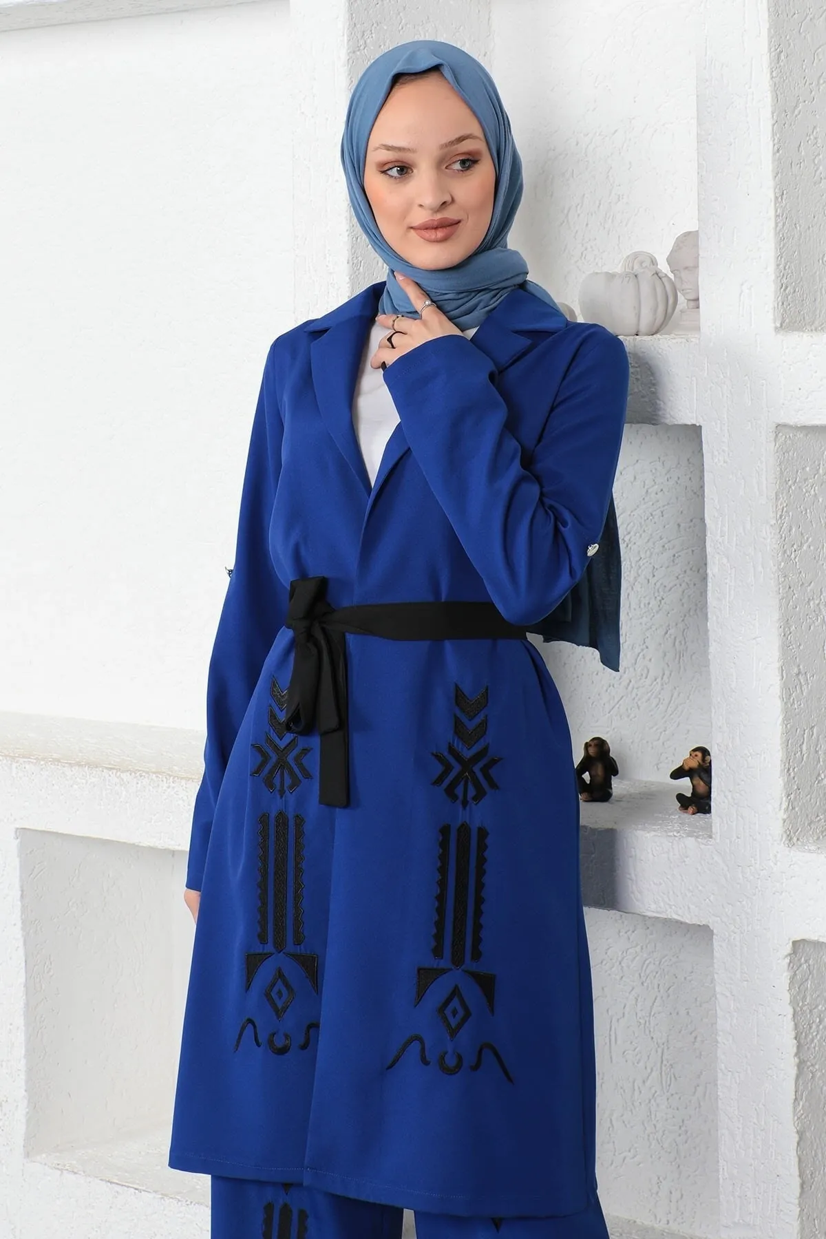Modamihram  Stickerei-Detailset Indigo 19002