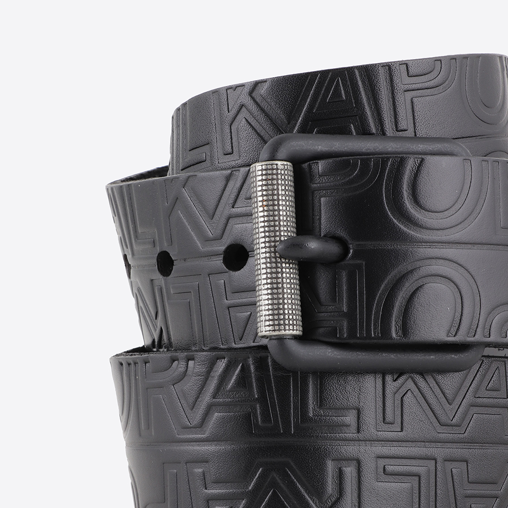 VIMBO  Ceinture en cuir noir Homme