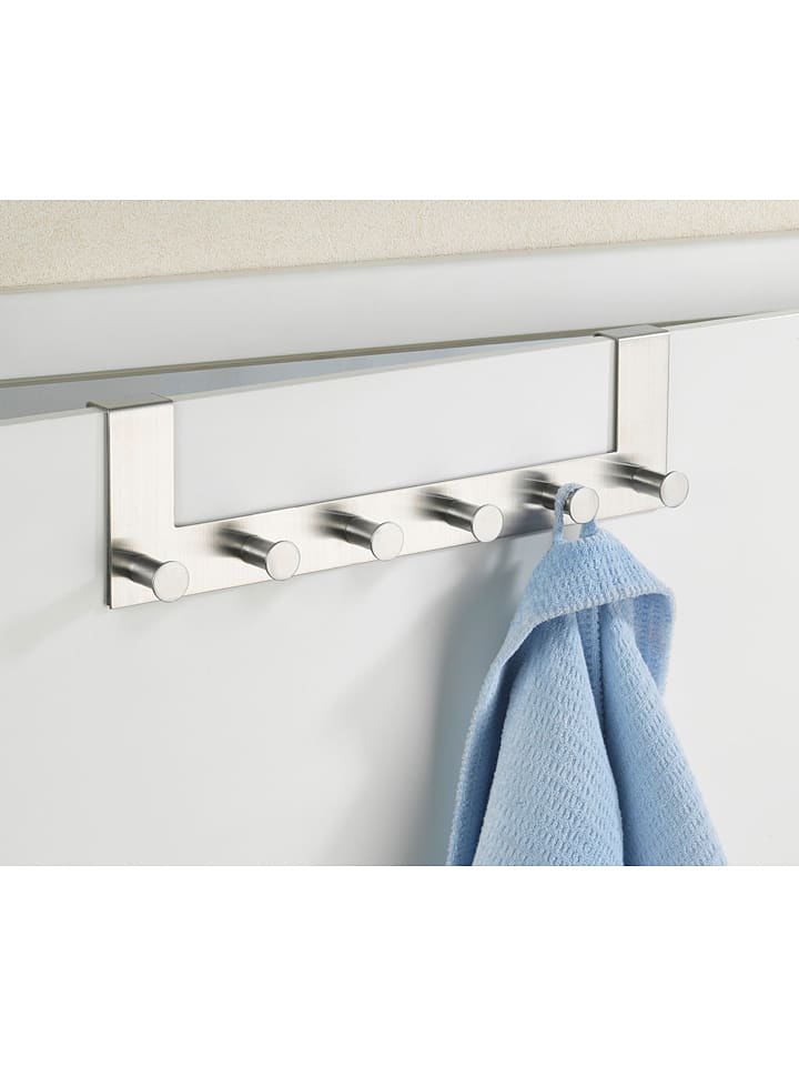 Wenko Edelstahl-Türgarderobe 