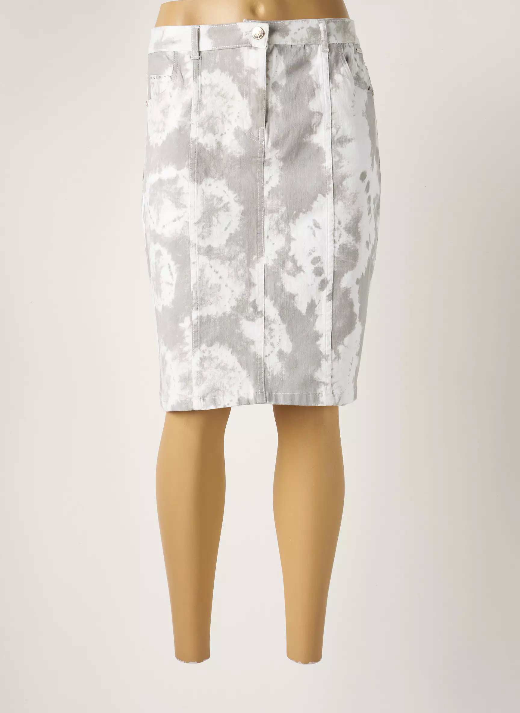 Agathe   Louise Jupes Mi Longues Femme couleur gris
