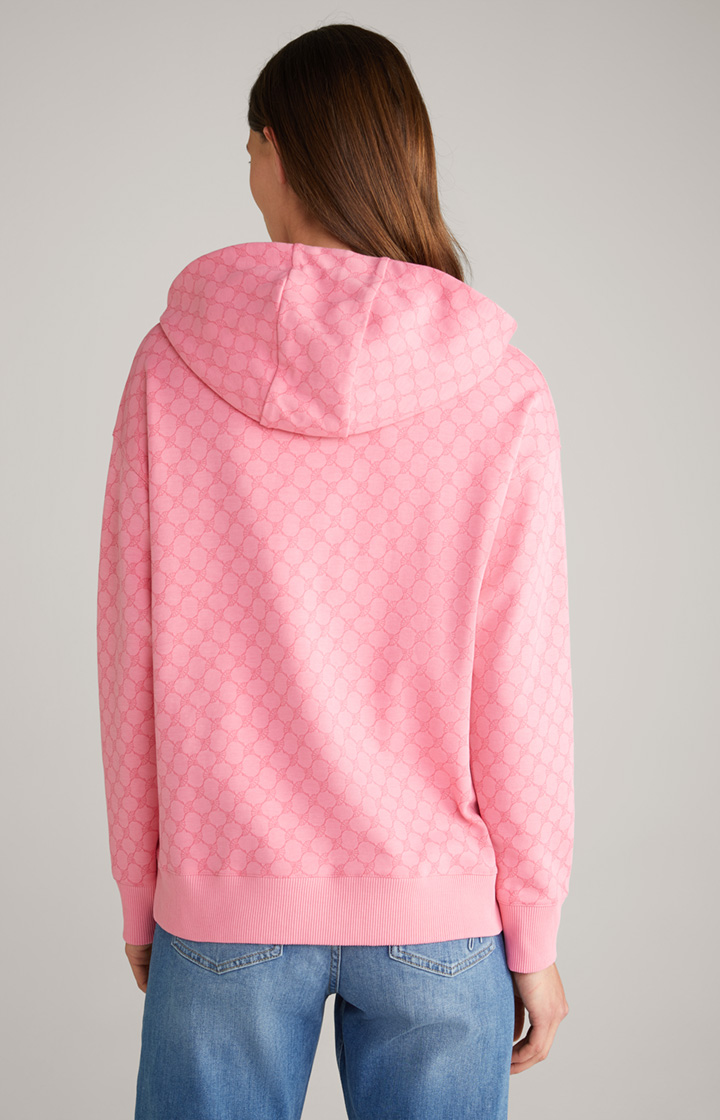 Hoodie in Pink gemustert