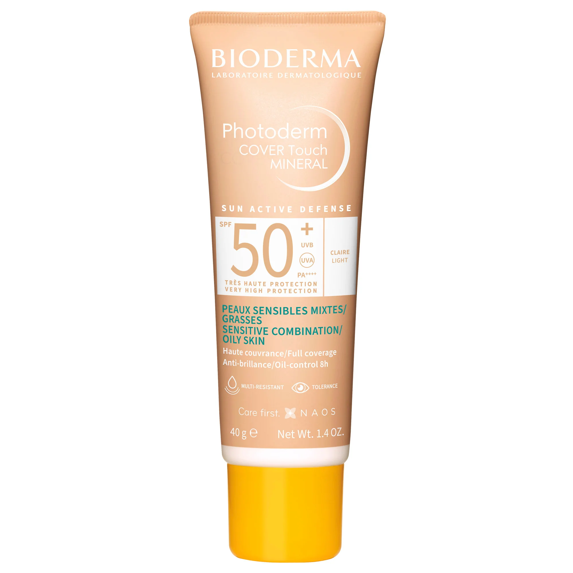 Photoderm Cover Touch Mineral SPF50+ - Højbeskyttelses solcreme til ansigtet.