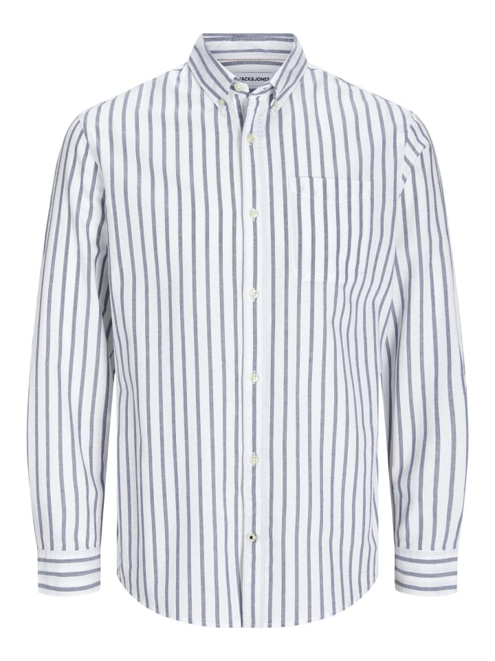 JACK & JONES PLUS Freizeithemd in Ensign Blue günstig kaufen