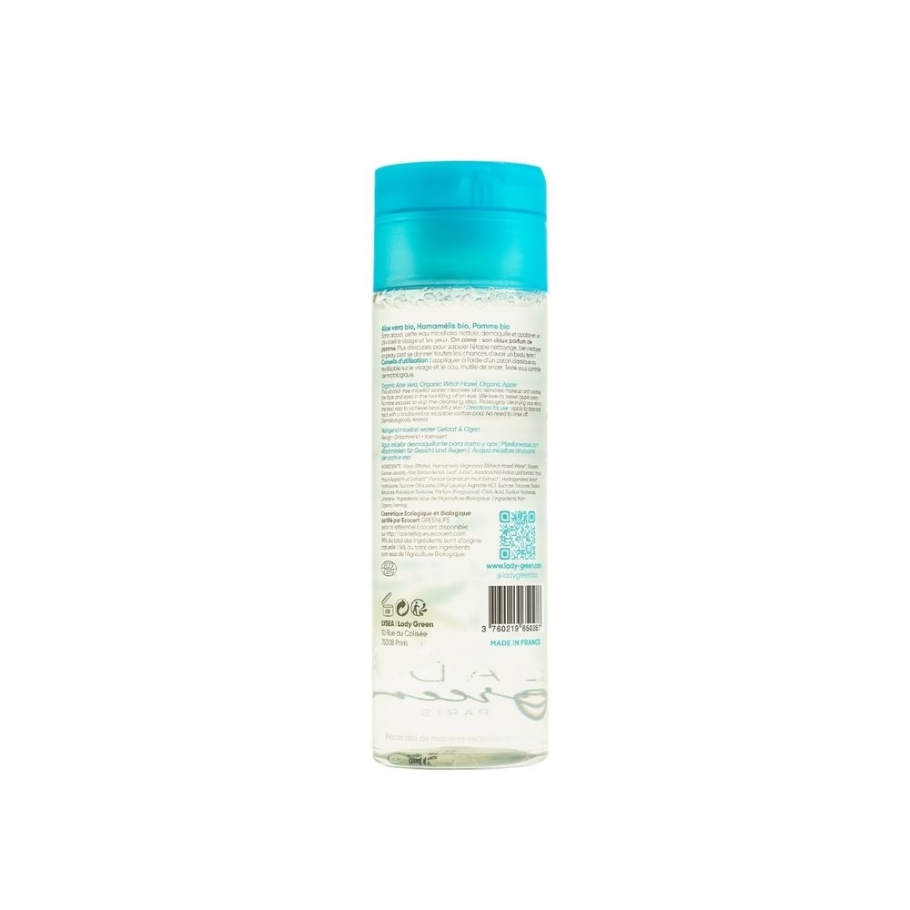 Lady Green Eau micellaire démaquillante visage et yeux Eau micellaire