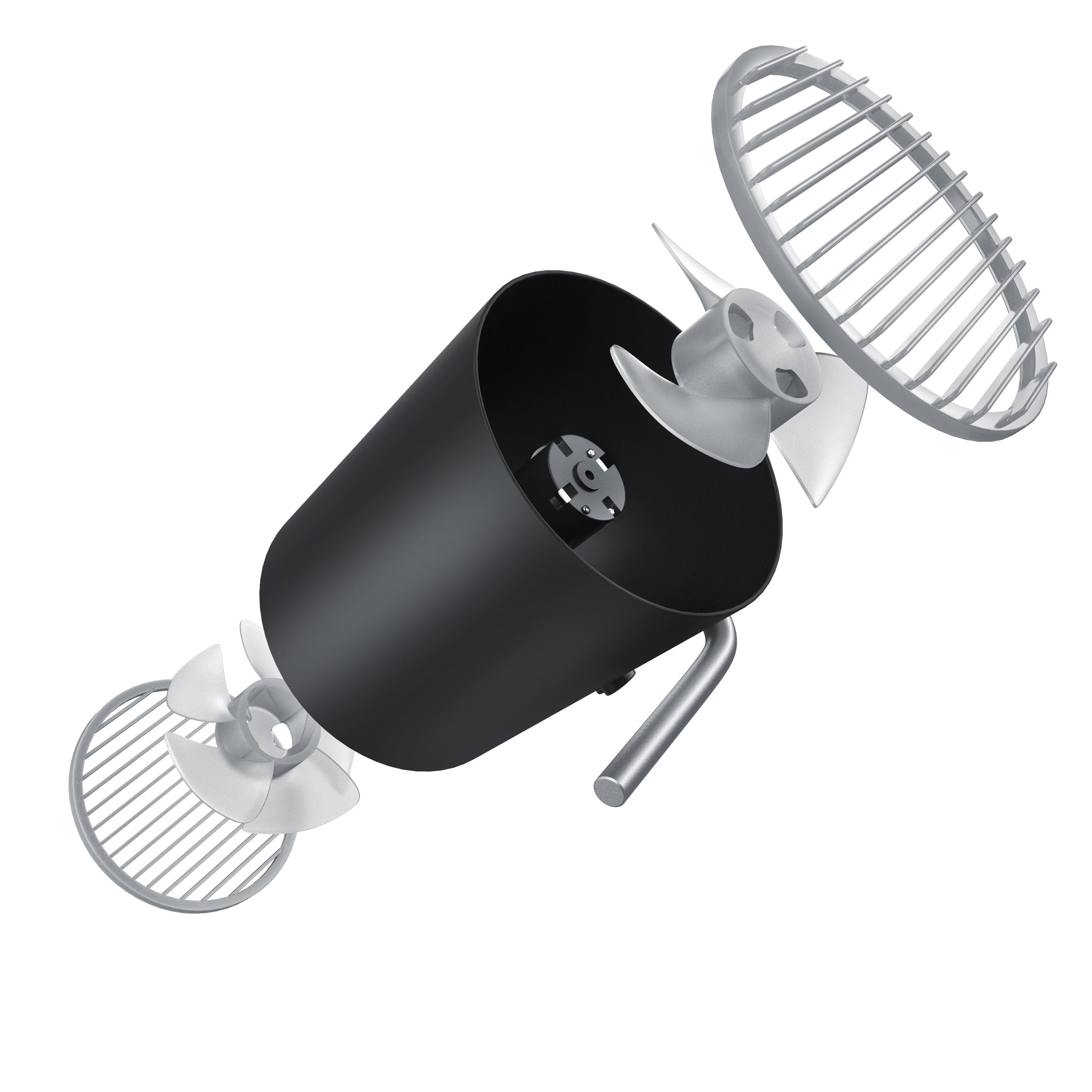 CSL Mini USB-Ventilator, 2 Geschwindigkeitsstufen, Leises Betriebsgeräusch, 30° Neigungswinkel