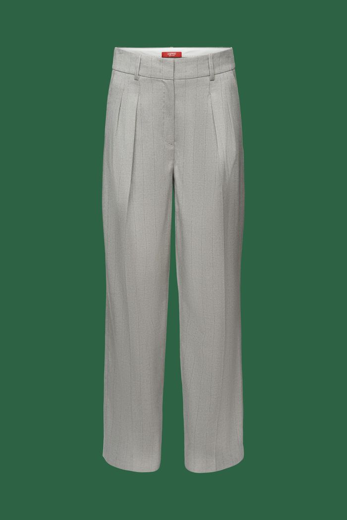Weite Hose mit glitzernden Nadelstreifen