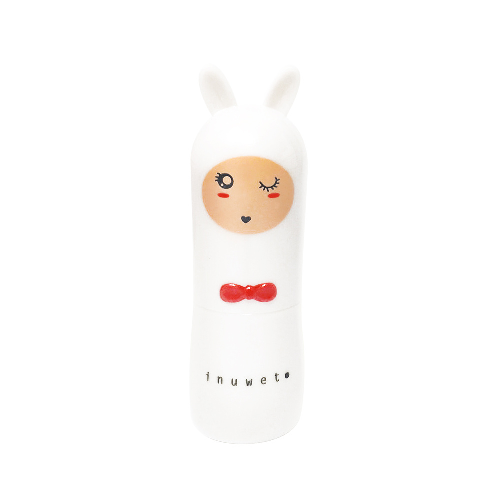 Inuwet Baume à Lèvres Lapin / Barbe à papa / Blanc Baume à lèvres Naturel & Vegan