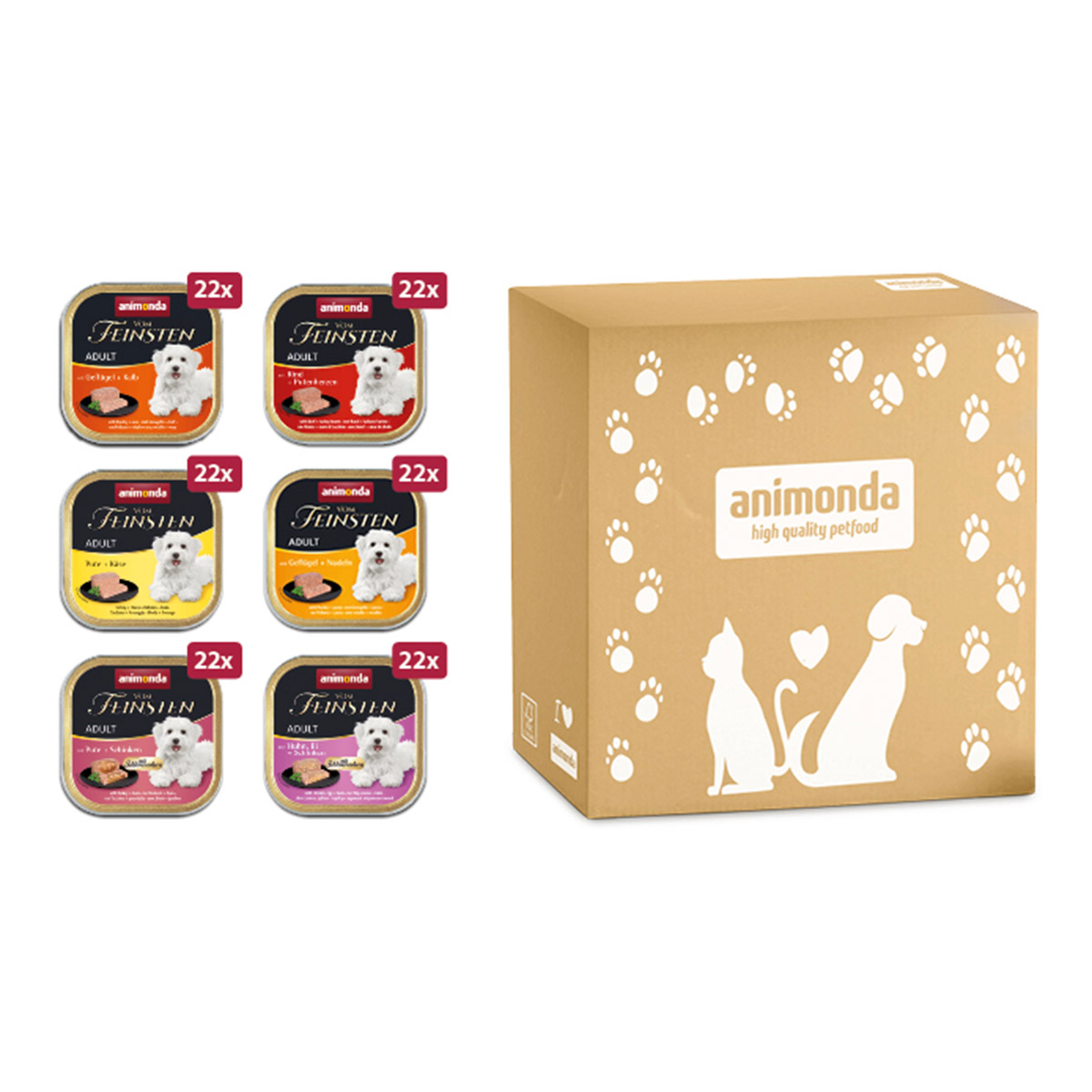 animonda vom Feinsten Adult Megapack 6x22x150g bei ZooRoyal