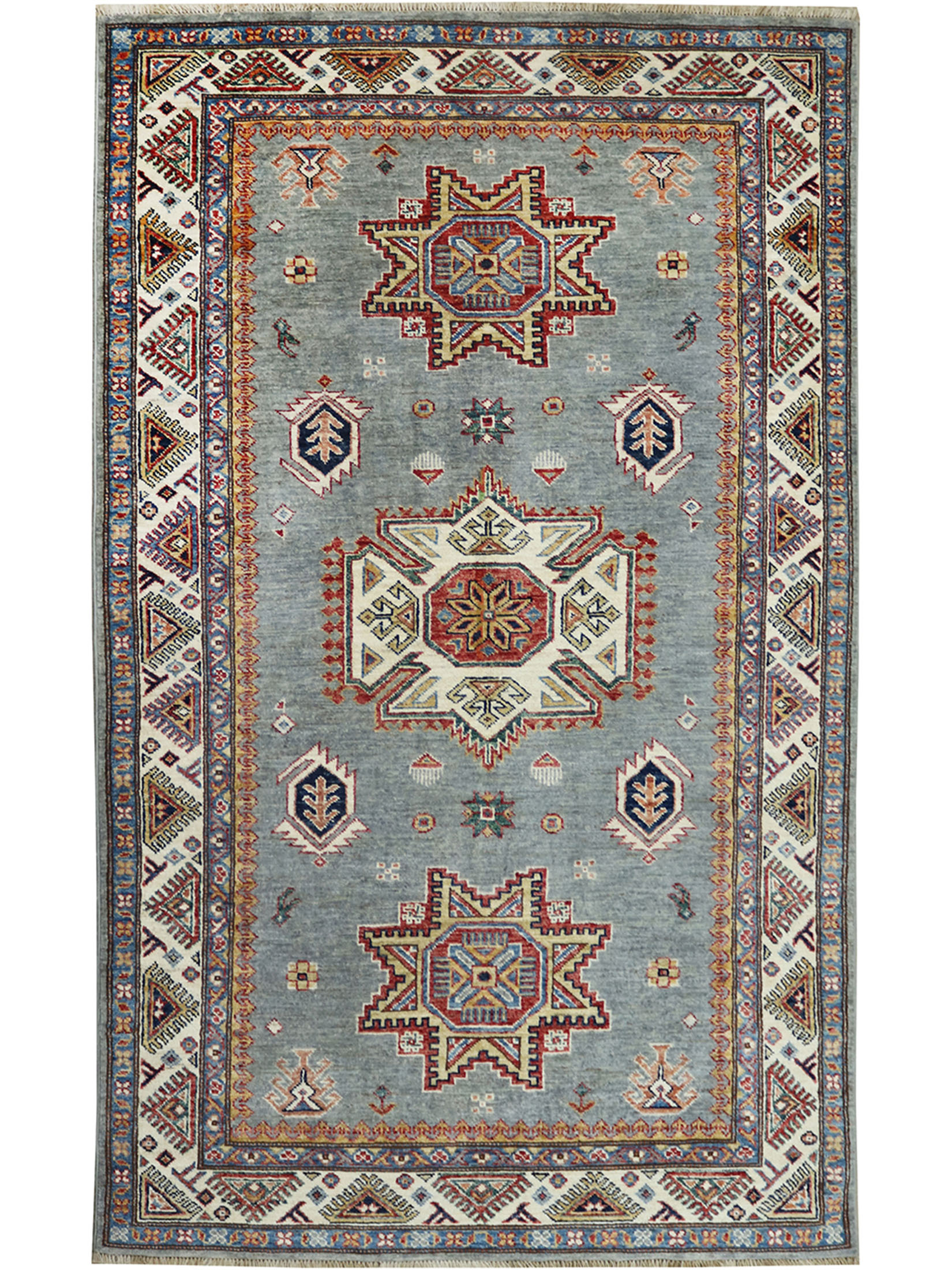 Kazak Ghazni ca. 194 x 122 cm, Unikat / Einzelstück