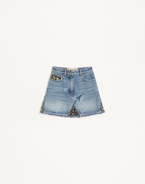 Saia jeans curta