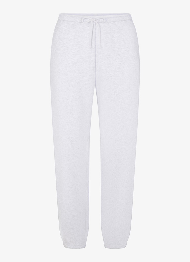 SKIMS  Cotton Fleece mid waist tapered fit loungebroek met steekzakken