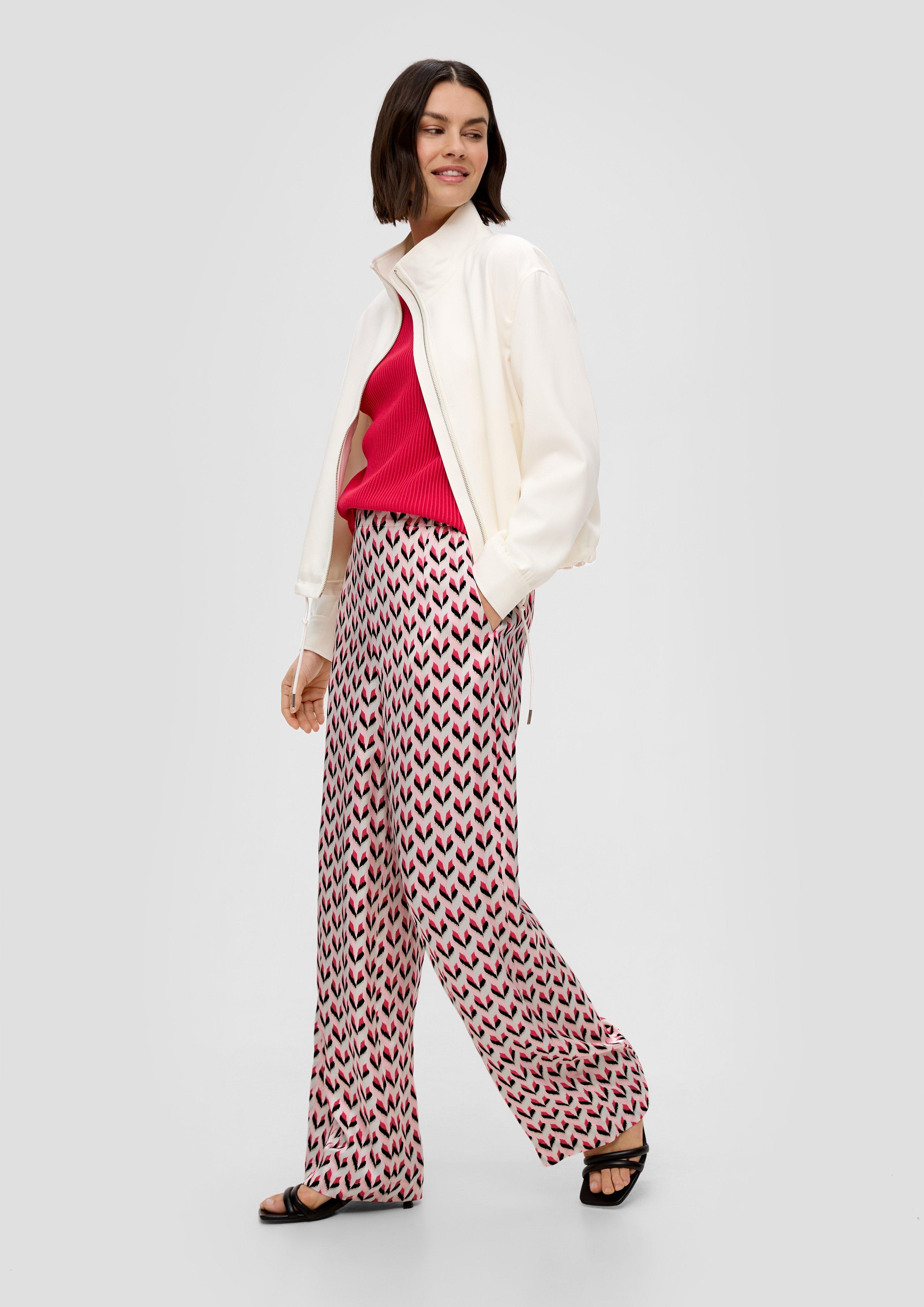 Regular: Wide Leg-Hose aus Viskose  2148056-41B1