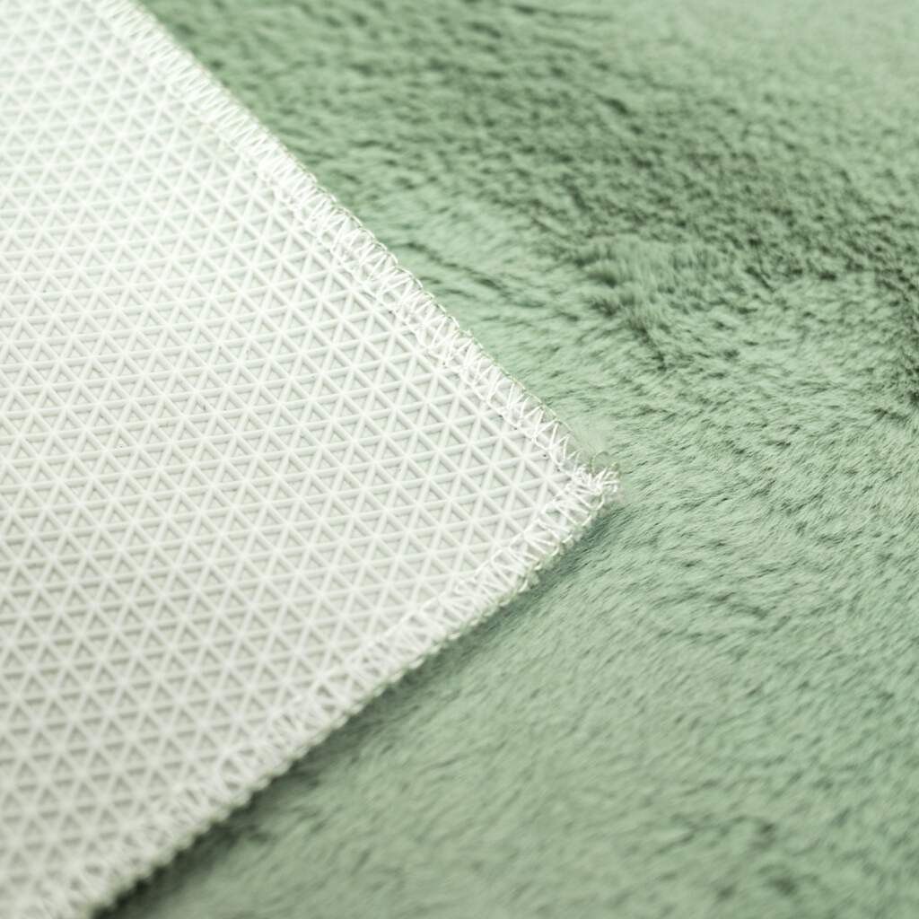 Badematte Topia Mats, Badteppich uni Carpet City, Höhe 14 mm, rutschhemmend beschichtet, strapazierfähig, Polyester, rechteckig, Hochflor, Kaninchen Haptik, Polyester, Badezimmerteppich, waschbar