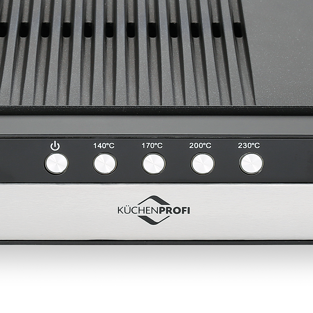 Tischgrill Style silberfarben/