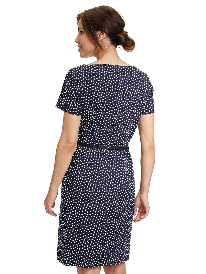 Vera Mont Kleid in Dunkelblau/ Weiß günstig kaufen