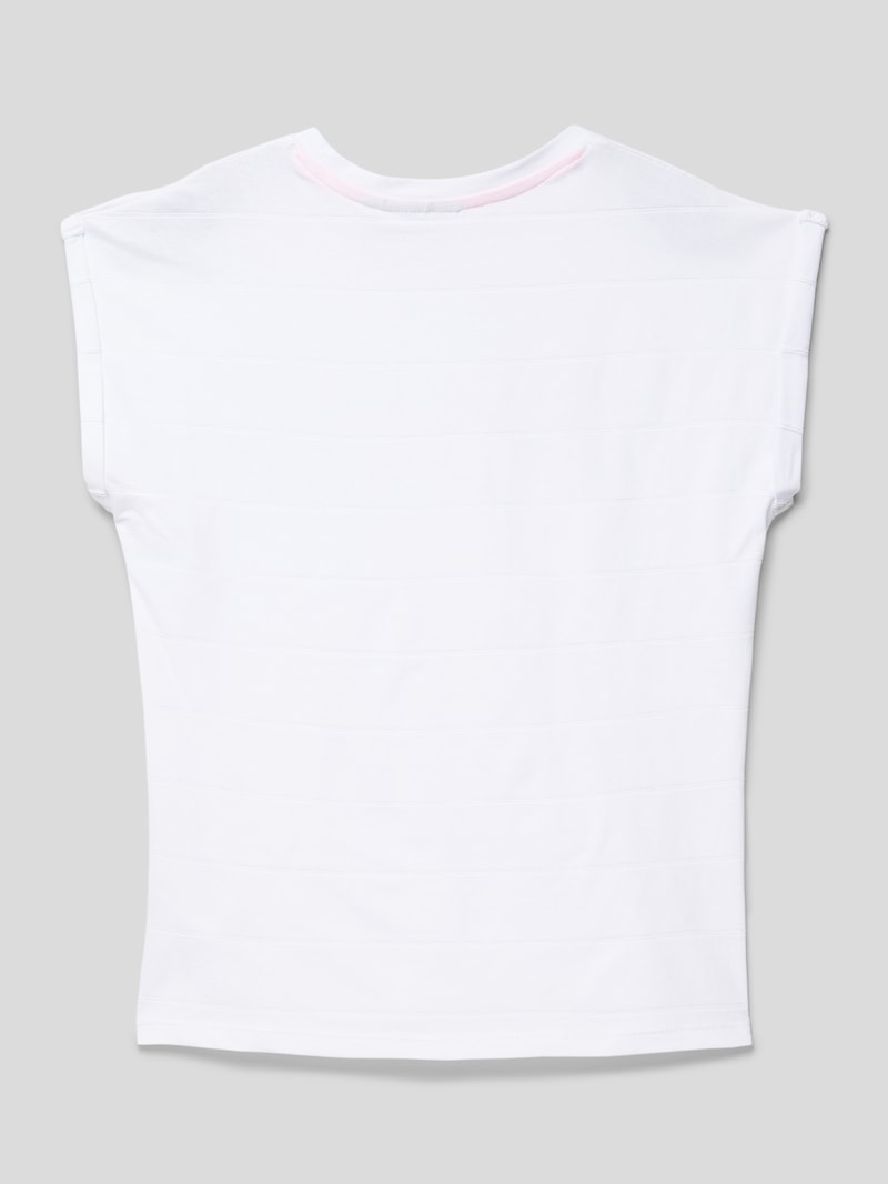 T-Shirt mit Motiv-Print in hellrosa