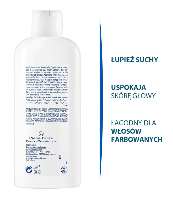Ducray Squanorm šampon protiv peruti za suhu kosu