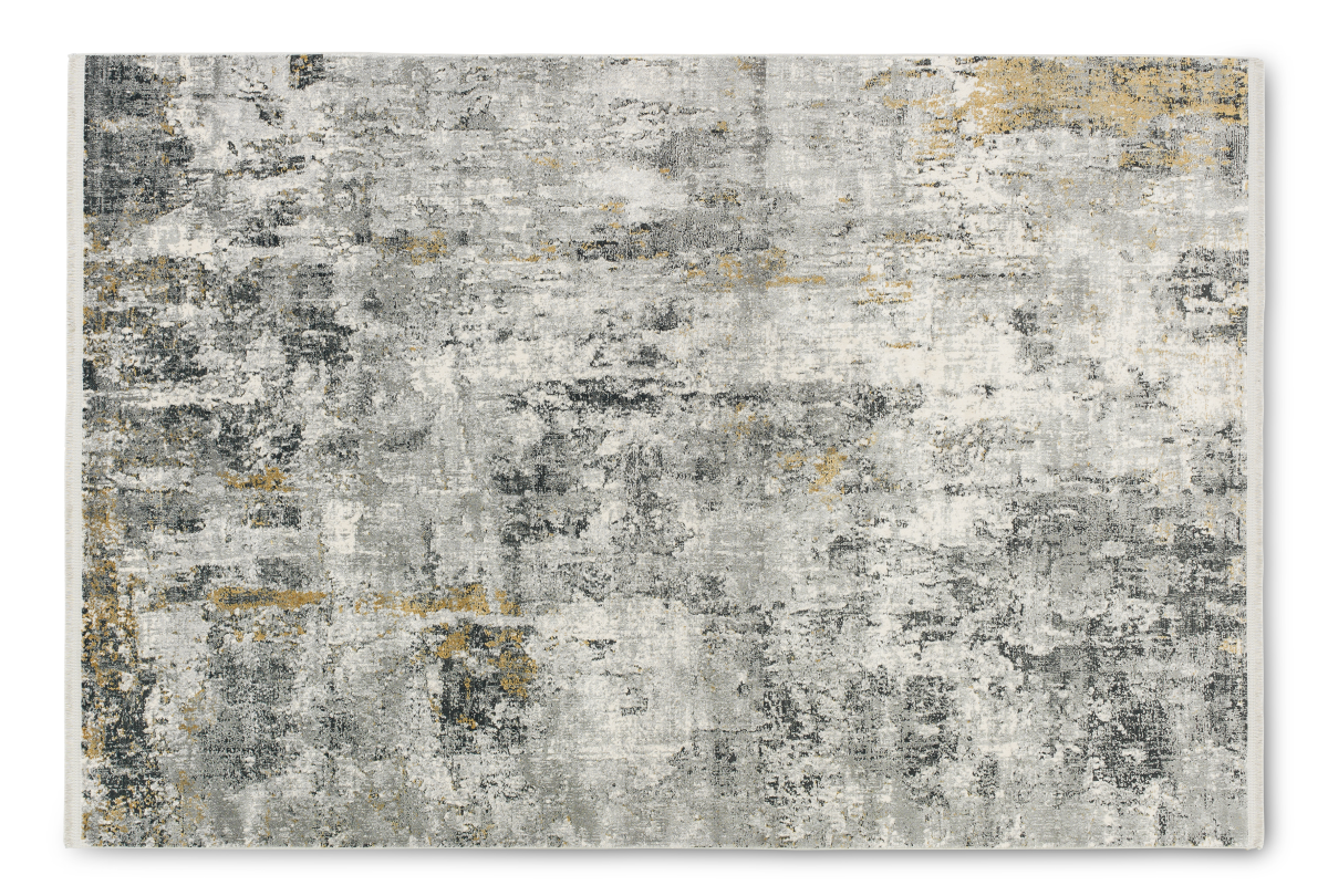 Webteppich Positano Anthrazit-Creme 160 x 230 cm