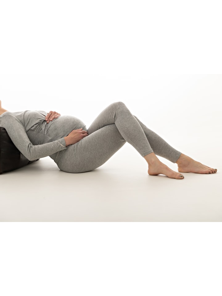 petit amour Umstandsleggings JULIA Doppelpack hellgrau-schwarz günstig kaufen