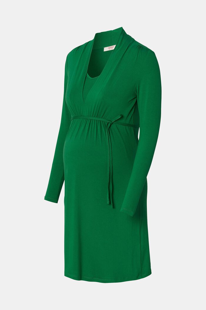 Umstands-Midikleid mit V-Ausschnitt
