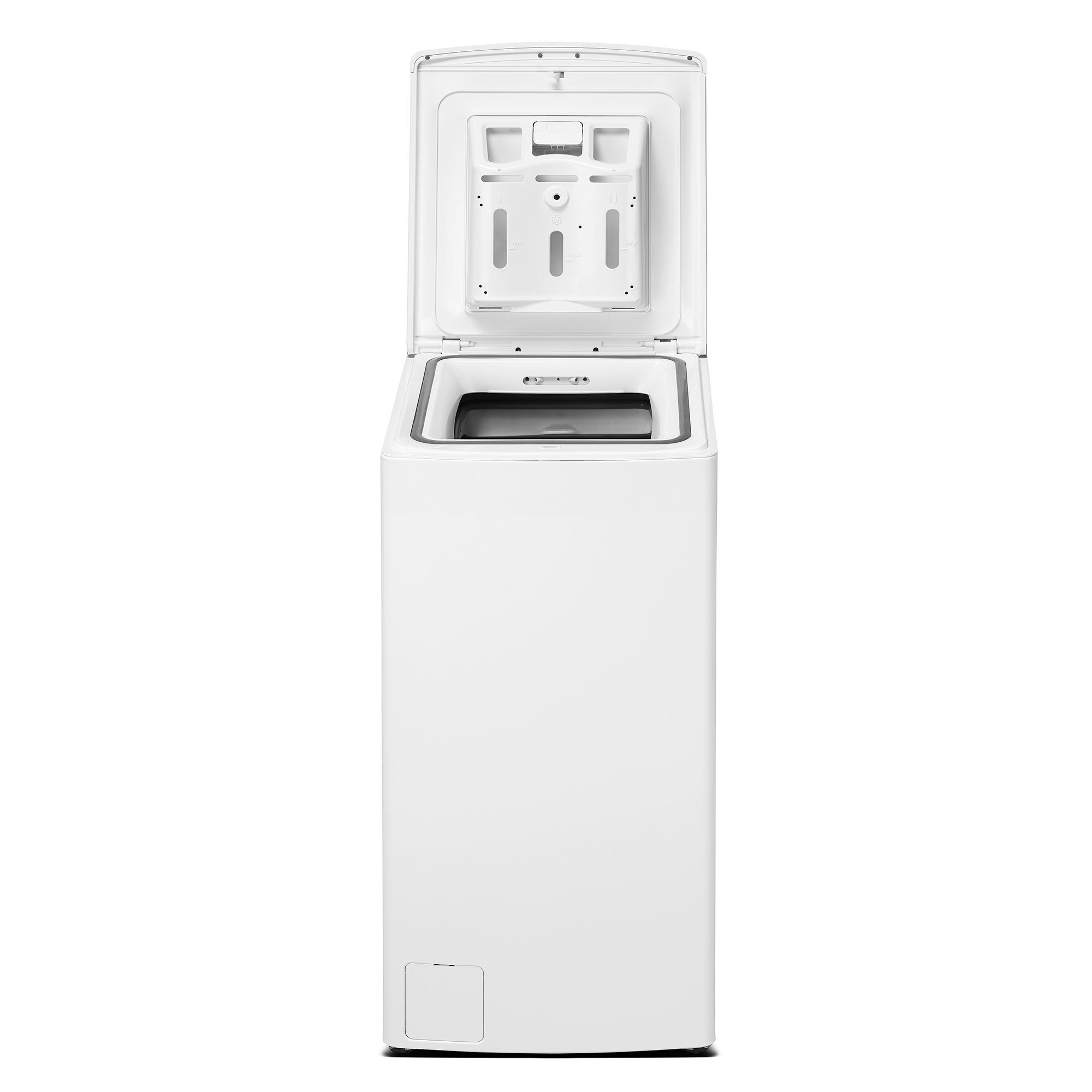 Midea Waschmaschine Toplader MF100T60B-12A, 6 kg, 1200 U/min, Aqua Stop, Steam Care, Care Drum, XL Door, Soft Opener
