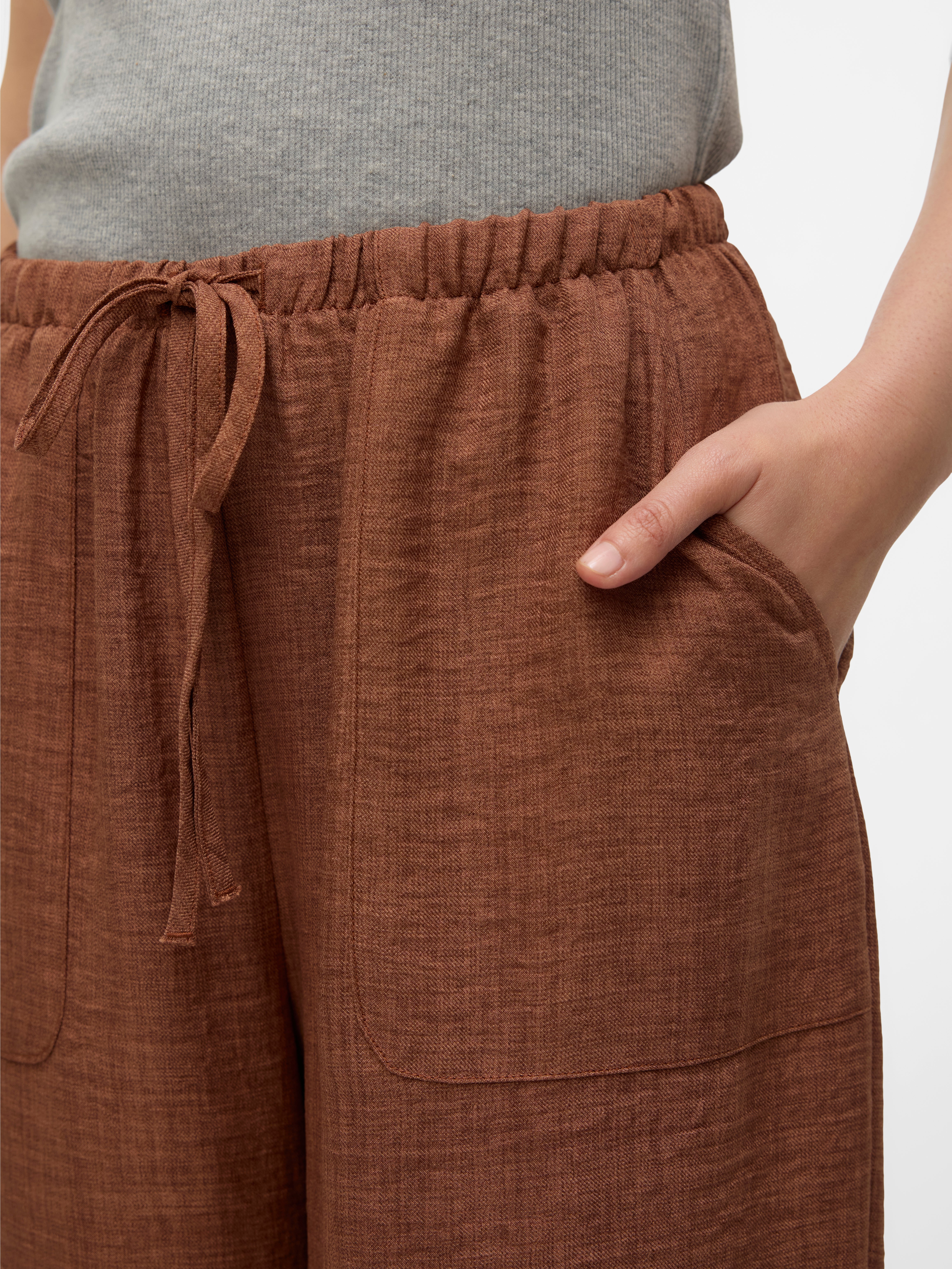 VMMELANEY Hohe Taille Hose