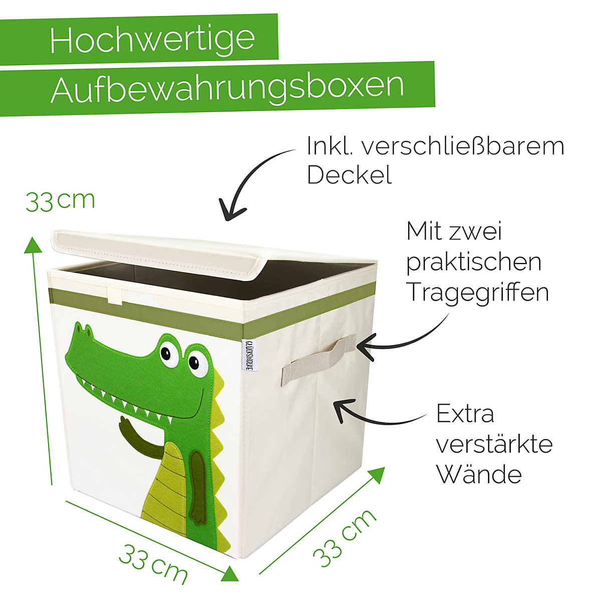 Aufbewahrungsboxen - 15 Motive I Spielzeugkiste mit Deckel I Boxen zur Aufbewahrung im Kallax Regal I Kinderzimmer Deko