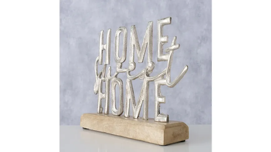 Boltze Schriftzug HomeSweetHome natur, silber