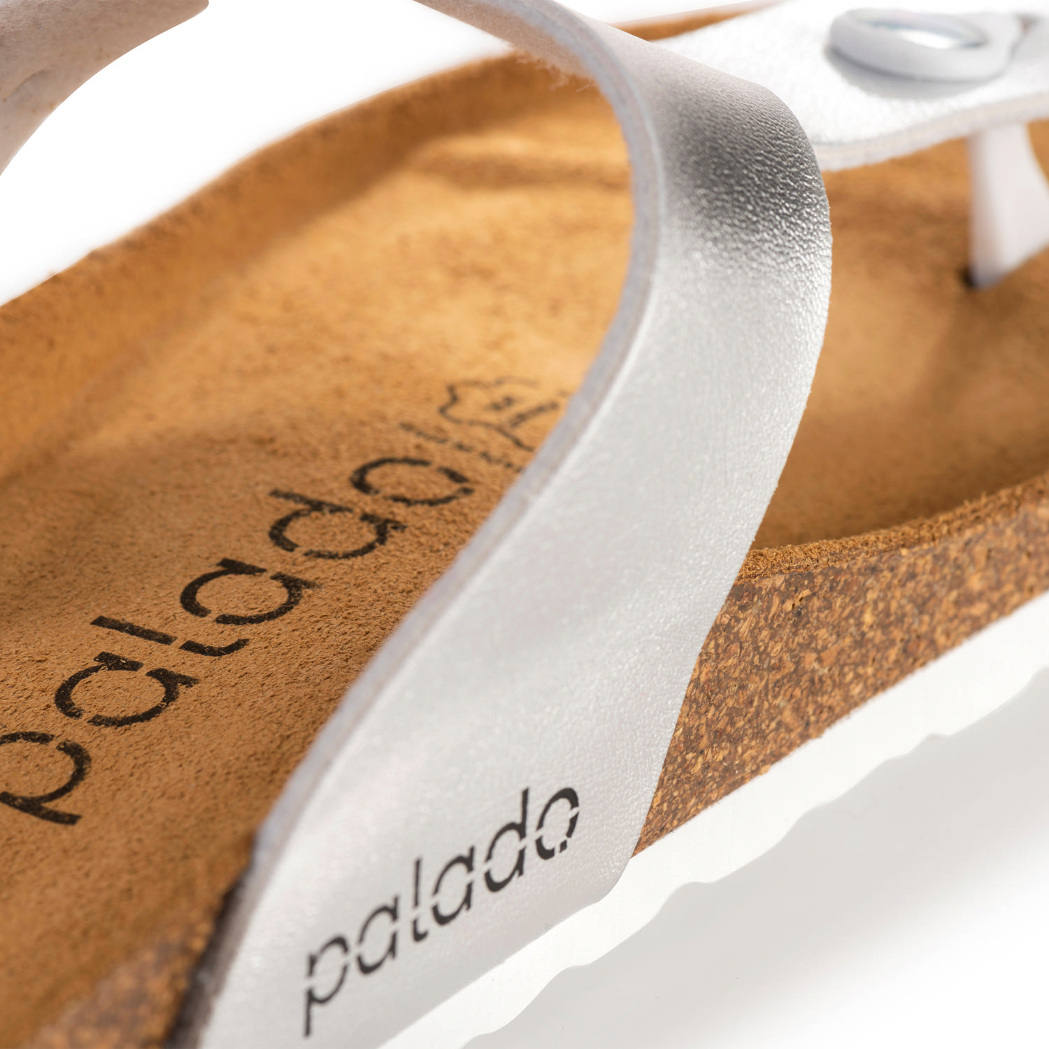 Palado Kos Metallic, Zehentrenner, Damen, Silber