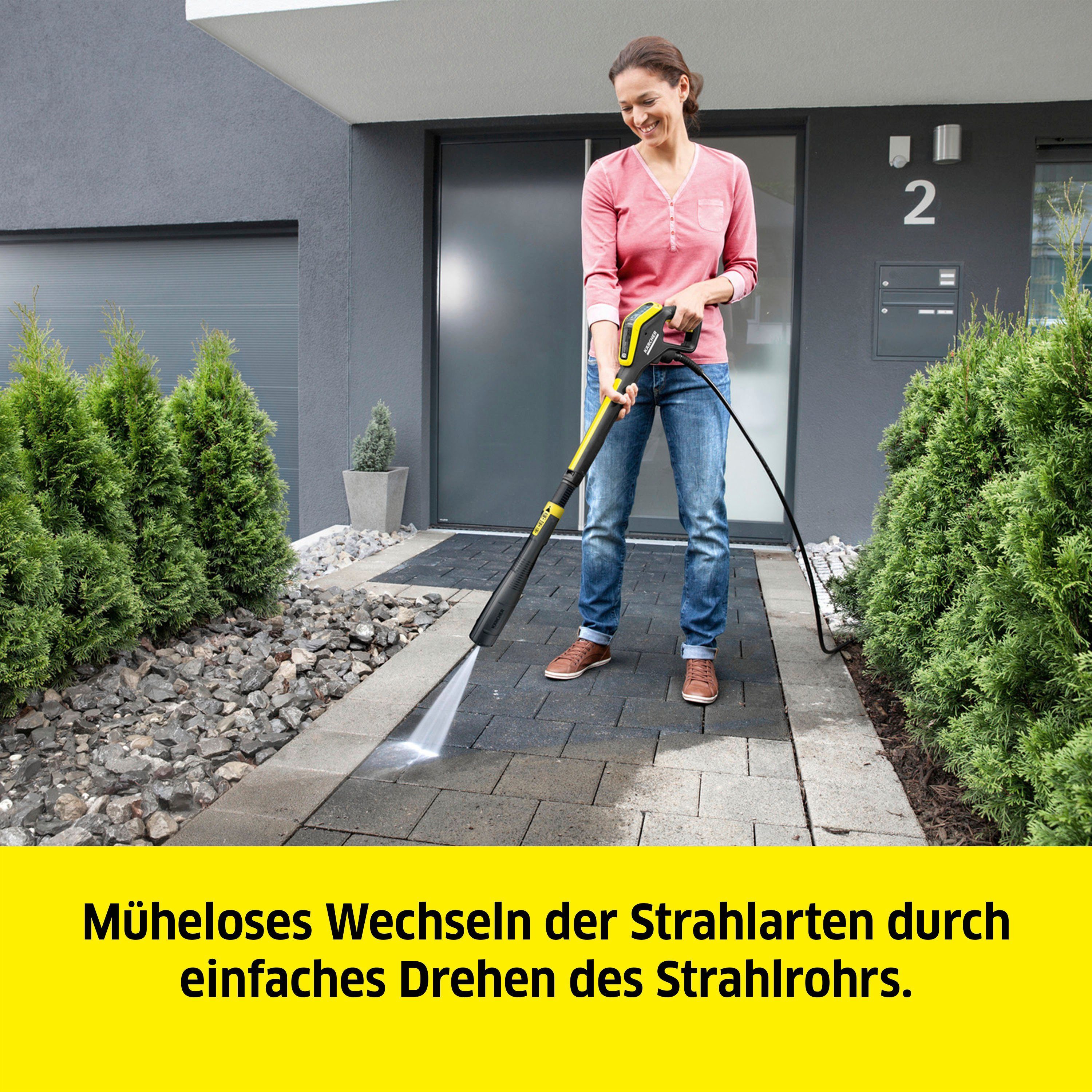 KÄRCHER Hochdruckreiniger K 5 Premium Smart Control Home, Druck max: 145 bar, Fördermenge max: 500 l/h, Bluetooth zur Home & Garden App, Quick Connect