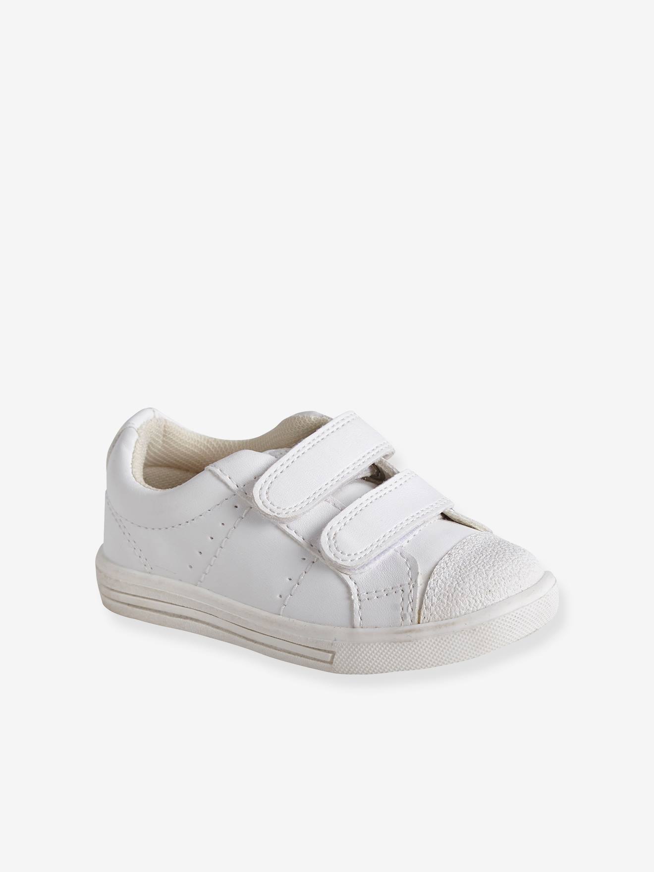 Tennis scratchées bébé blanc