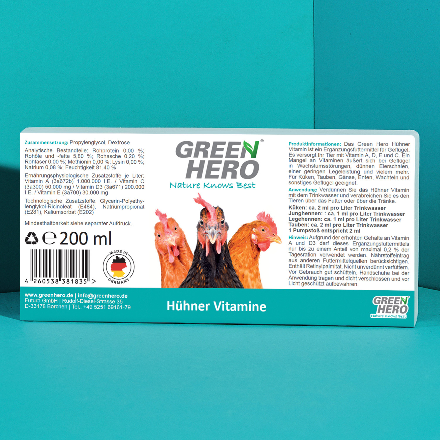 Greenhero Ergänzungsfutter Greenhero Hühner Vitamine