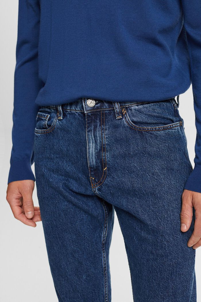 Jeans mit geradem Bein und mittlerer Bundhöhe
