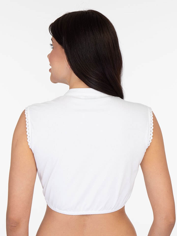 Almsach Dirndlbluse in Weiß günstig kaufen
