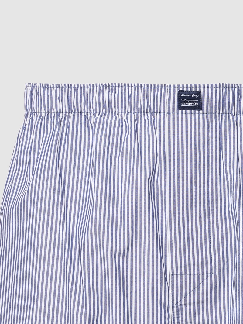 Boxershorts mit Label-Patch im 3er-Pack in marineblau