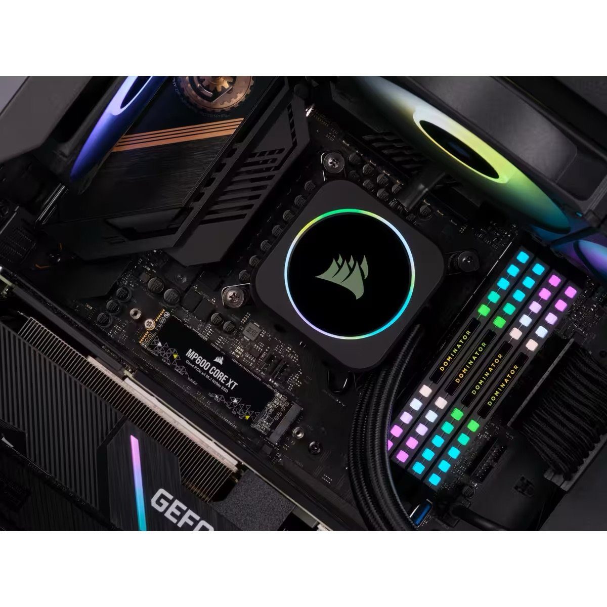 Corsair MP600 CORE XT 4TB SSD interne Gaming-SSD (4TB) 5000 MB/S Lesegeschwindigkeit, 4400 MB/S Schreibgeschwindigkeit